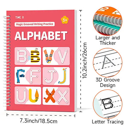 MagicTrace™ Reusable Writing & Learning Set – Makes Handwriting Fun for Kids